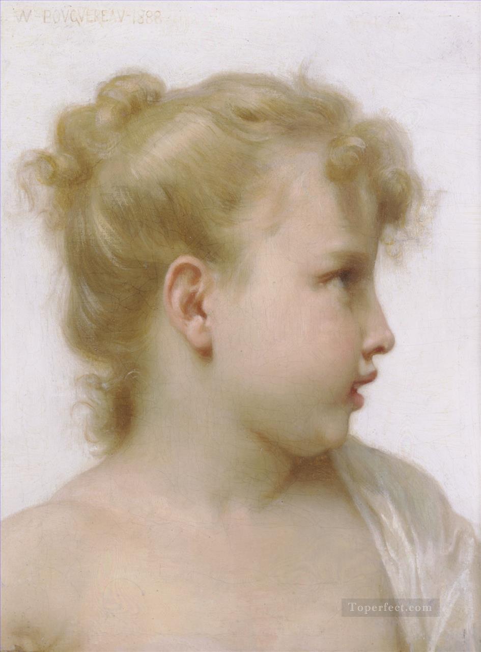 小さな娘のためのエチュード 小さな娘のための練習曲 リアリズム ウィリアム・アドルフ・ブーグロー油絵